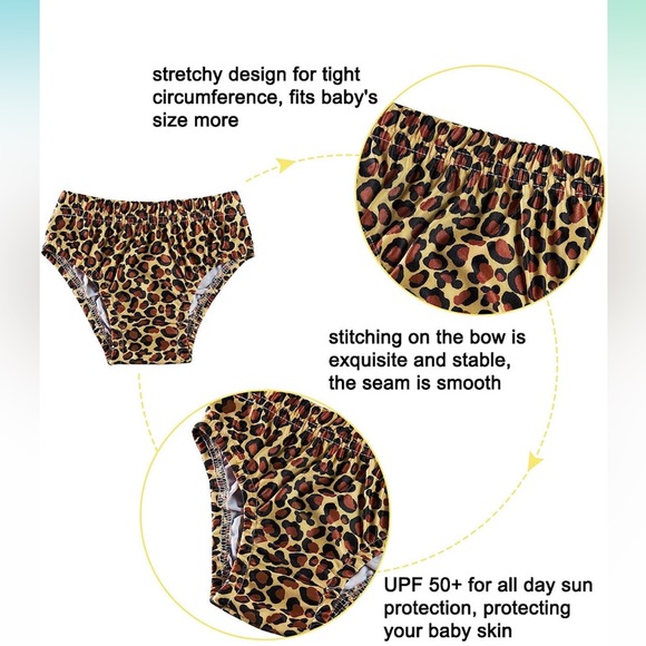 NWOT Baby Leopard Bikini Size 12-18m - Picture 5 of 5